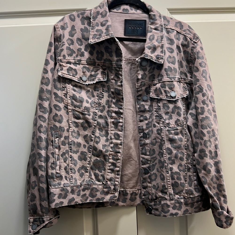 Blanknyx Animal Print Denim Jacket Size Large